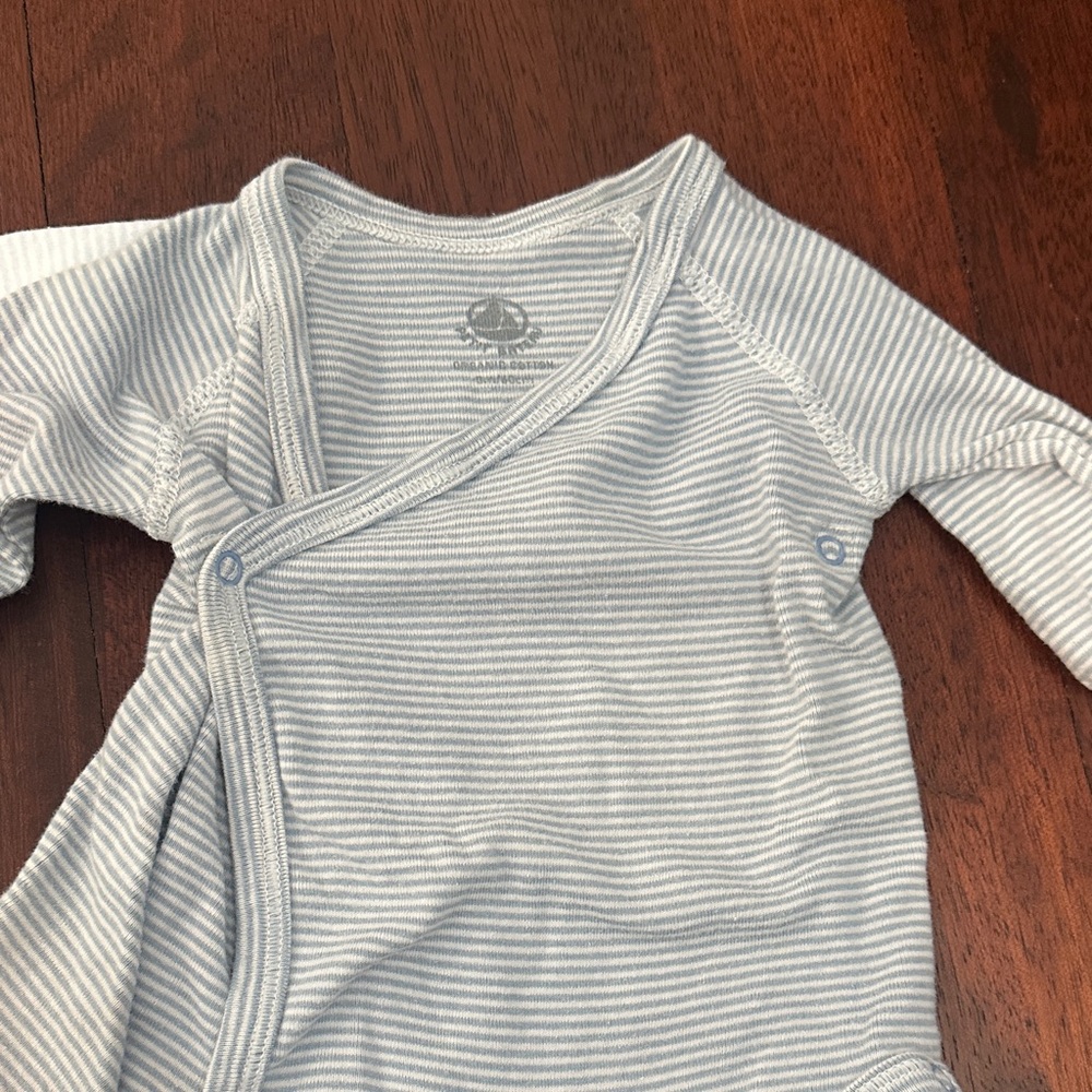 Striped Baby One Piece Set - Picture 3 of 4